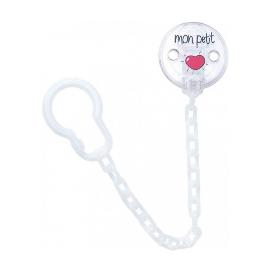 Attache Sucette Chaînette Transparente