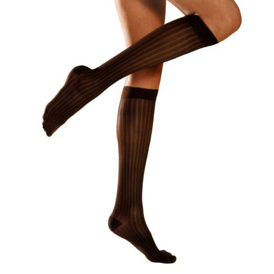 ATTRAIT - Chaussettes de Contention Longues Noir C2 - Taille L