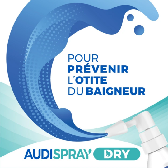 Audispray Dry Traitement préventif de l'otite du baigneur 30 ml