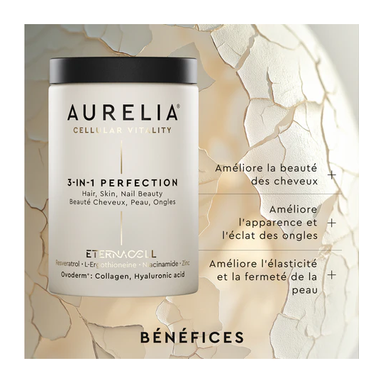 Aurelia 3-in-1 Perfection Complément alimentaire peau cheveux ongles – Anti-âge global