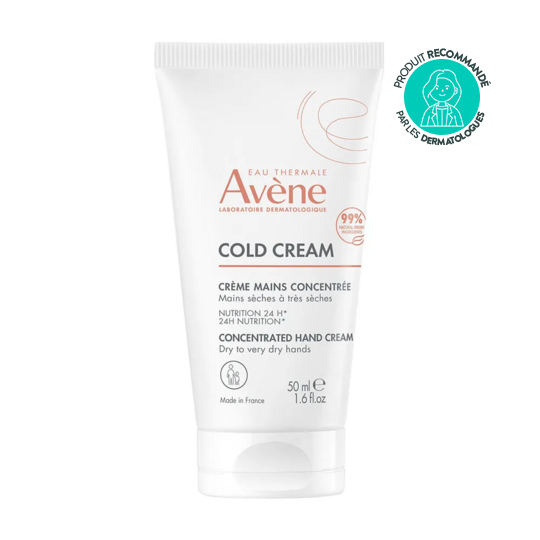 Avène Cold Cream crème mains concentrée 50 ml – crème nourrissante mains sèches