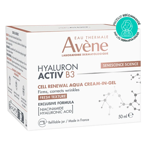 Avène Hyaluron Activ B3 Aqua Gel Crème Régénération Cellulaire 50 ml – Anti-âge global & texture fraîche