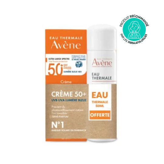 Avène Crème Intense Protect 50+ Sans parfum + Spray Eau thermale Avène Offerte