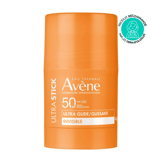 Avène Ultra Stick SPF50+ 45 g — protection solaire haute résistance peaux sensibles visage corps lèvres