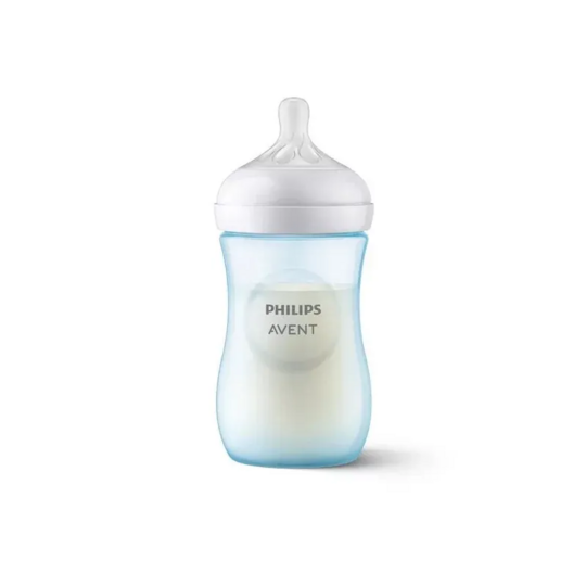Philips Avent Natural response biberon 1 mois et plus bleu 260 ml – biberon anti-coliques valve AirFree tétine réponse naturelle