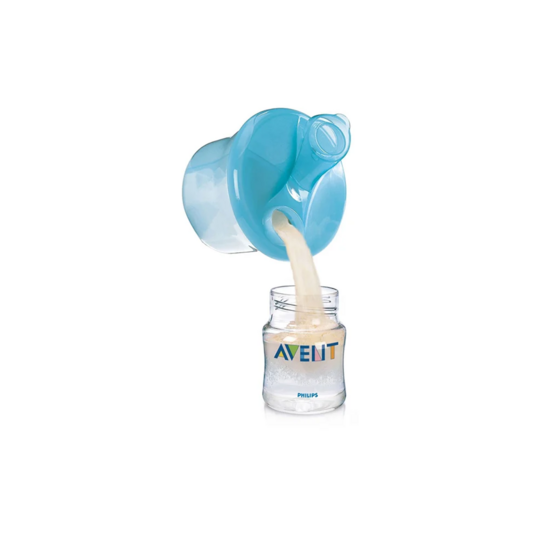 Philips Avent Doseur de lait en poudre bleu — 3 compartiments transport biberon voyage sans BPA