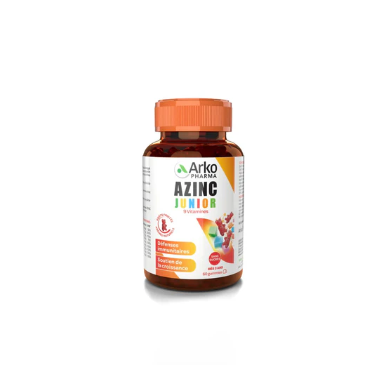 Arkopharma Azinc Junior 60 gummies goût fruité enfants à partir de 3 ans