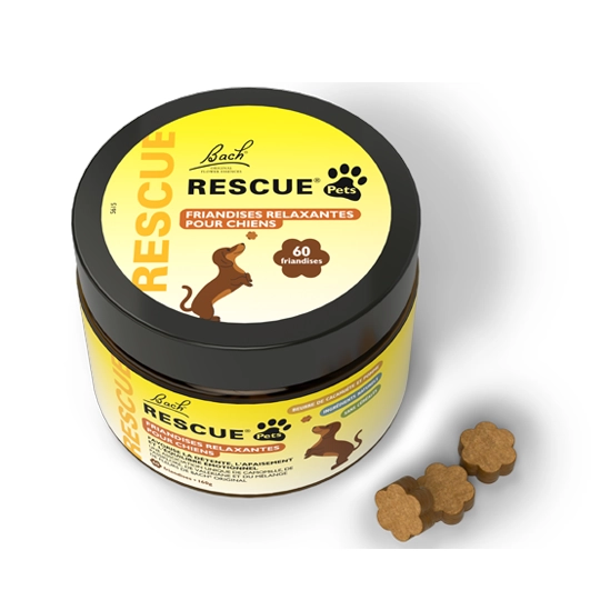 Rescue Pets Friandises Relaxantes pour Chiens 60 friandises