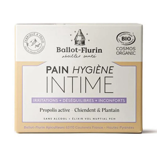 Ballot-Flurin Pain hygiène intime Bio 100 g – savon intime apaisant naturel