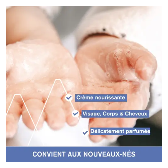 Uriage Bébé 1ère Crème Lavante à l'Edelweiss Bio 500 ml