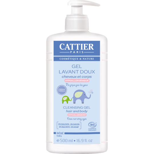 BEBE - Gel Lavant Doux Cheveux & Corps Bio - 500 ml