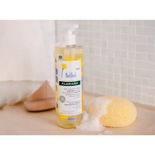 Klorane Bébé Gel lavant doux au Calendula 2x500 ml
