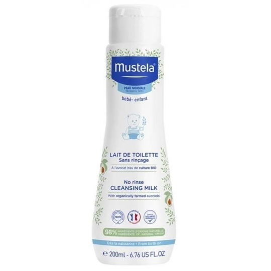 BEBE - Lait de Toilette Sans Rinçage à l'Avocat Bio - Peau Normale - 200 ml