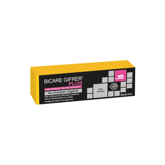Gifrer Bicare Plus Dentifrice charbon 75ml