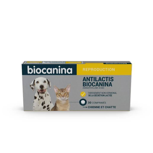 Biocanina Antilactis Chien et Chat 30 comprimés – Tarissement de la lactation