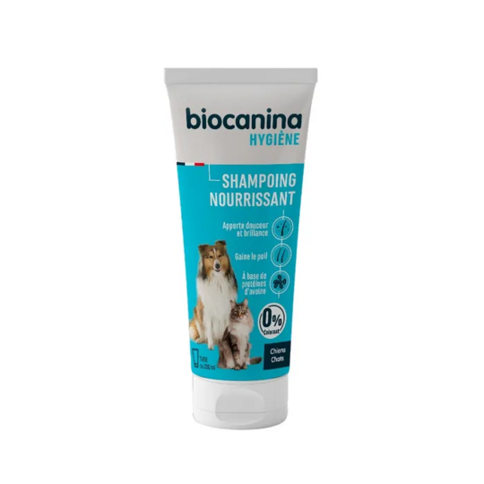 Biocanina Shampoing Nourrissant Chien et Chat 200 ml – Douceur, brillance et nutrition du pelage