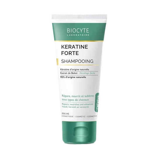 Biocyte Kératine Forte shampoing 200 ml – soin réparateur volume et brillance