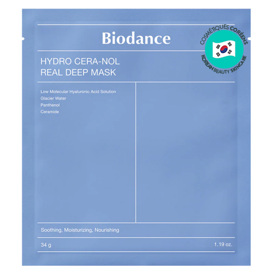 Biodance Hydro Cera-Nol Real Deep Mask 34g masque hydrogel hydratant et apaisant