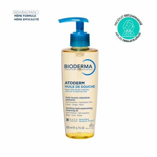Bioderma Atoderm Huile de Douche  ultra-nourrissante 200 ml  — anti-irritations