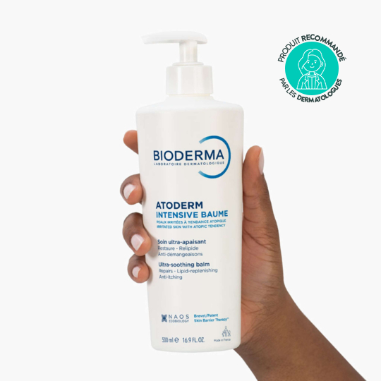 Bioderma atoderm intensive baume hydratant visage et corps 2×500 ml peaux très sèches & atopiques
