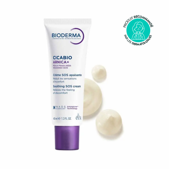 Bioderma Cicabio Arnica+ Crème réparatrice apaisante 40 ml – Soin anti-bleus, coups et bosses