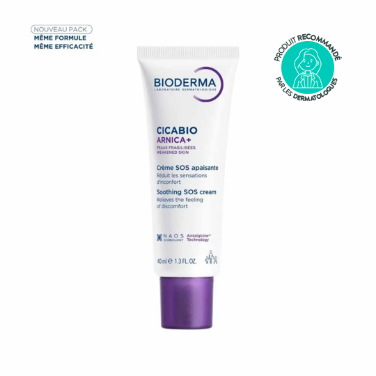 Bioderma Cicabio Arnica+ Crème réparatrice apaisante 40 ml – Soin anti-bleus, coups et bosses
