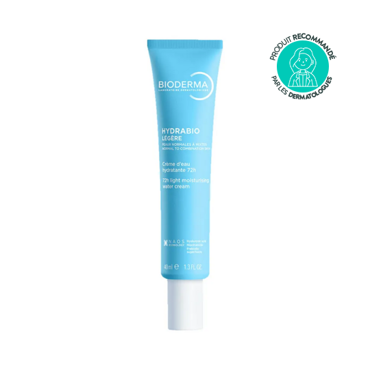 Bioderma Hydrabio Légère Crème d’Eau Hydratante 72 h 40 ml hydratation profonde peau déshydratée