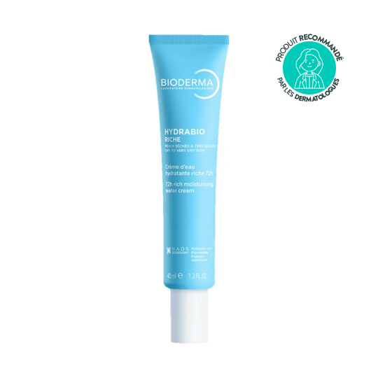 Bioderma Hydrabio Crème d’Eau Hydratante Riche 72 h 40 ml hydratation intense peau très sèche