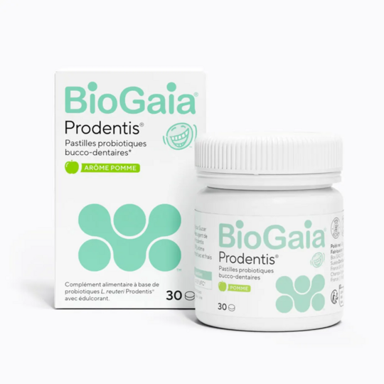 Biogaia Prodentis® arôme pomme 30 pastilles à sucer – complément bucco-dentaire probiotique