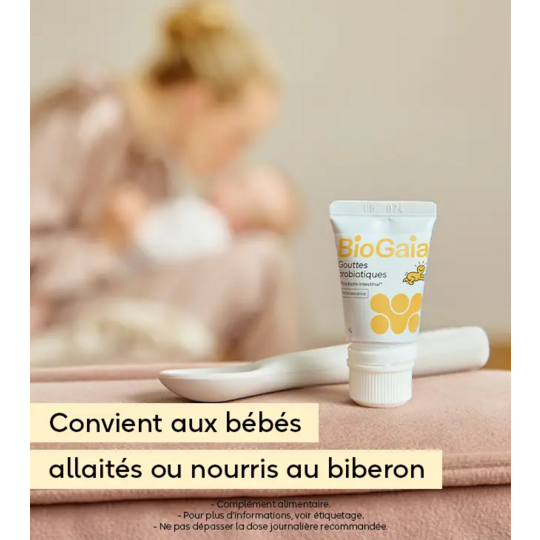 BioGaia Probiotiques Gouttes goût neutre 5 ml – Équilibre du microbiote du nourrisson