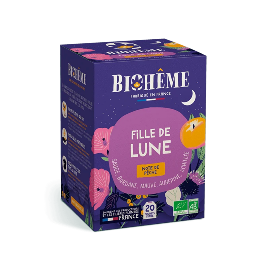 Biohême Infusion Fille de lune 20 infusettes – tisane bio équilibre féminine bien-être et éclat