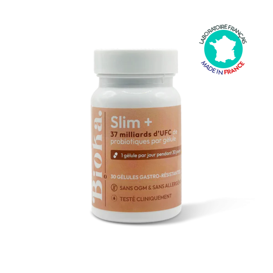Bioka Slim+ 30 gélules gastro-résistantes probiotiques gestion du poids et microbiote