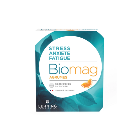 Lehning Biomag 90 comprimés goût agrume – Complément magnésium et stress