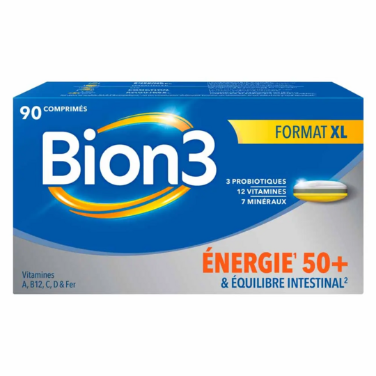 Bion 3 Énergie 50+ 90 comprimés – Vitalité, fatigue et immunité après 50 ans
