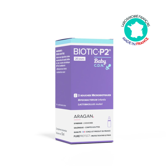 Biotic P2 Baby CDN Aragan 5 ml – Flore intestinale du bébé et confort digestif
