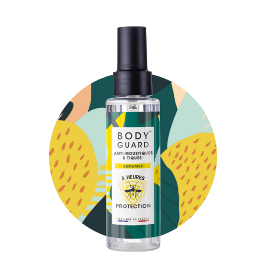 Bodyguard Anti-moustiques et tiques agrumes 100ml – répulsif fraîcheur tonique