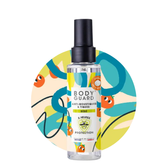 Bodyguard Anti-moustiques et tiques bébé 100ml – répulsif hydratant protecteur