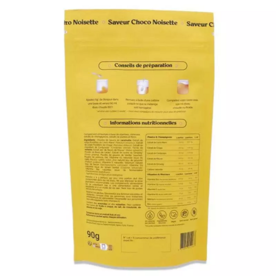 Bonjour Drink boisson choco noisette 15 portions — complément alimentaire adaptogène sans caféine