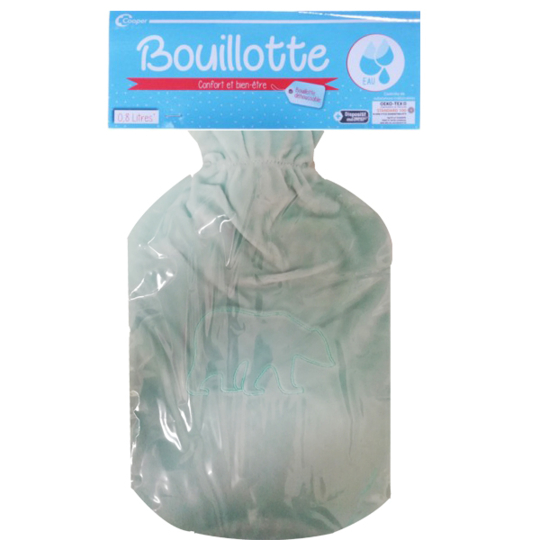 Bouillotte à Eau Adulte - Ours Blanc - 0.8 litre