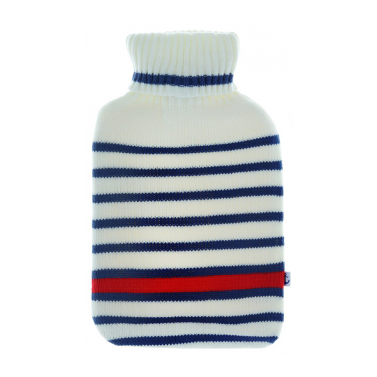 Bouillotte à Eau avec Housse Adulte Rayure - 2 litres