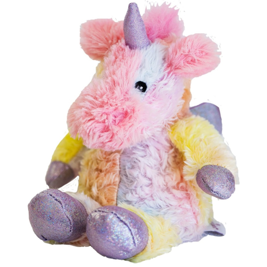 Bouillotte Cozy Peluche Licorne Arc en Ciel