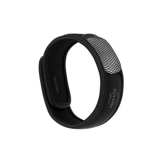 Bracelet Anti-Moustiques Noir - 1 Bracelet + 2 Recharges