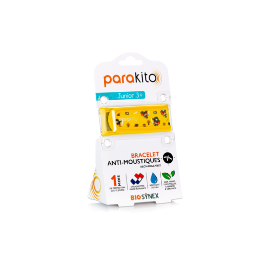 Parakito Bracelet Anti-Moustique Enfant Pirates – Protection Naturelle, Ludique et Sécurisée 1 Bracelet + 2 Recharges
