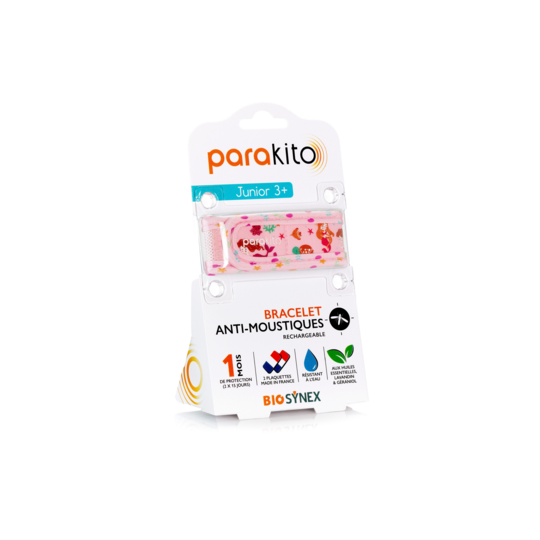 Parakito Bracelet Anti-Moustique Enfant Sirène – Protection Naturelle, Ludique et Sécurisée 1 Bracelet + 2 Recharges