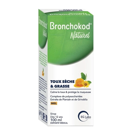Eg Labo Bronchokod Naturel Sirop Toux sèche et grasse 100 ml sirop toux enfant & adulte