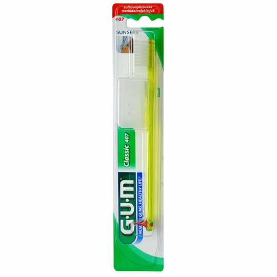 GUM 407 Brosse à Dents Souple Classic 1 unité