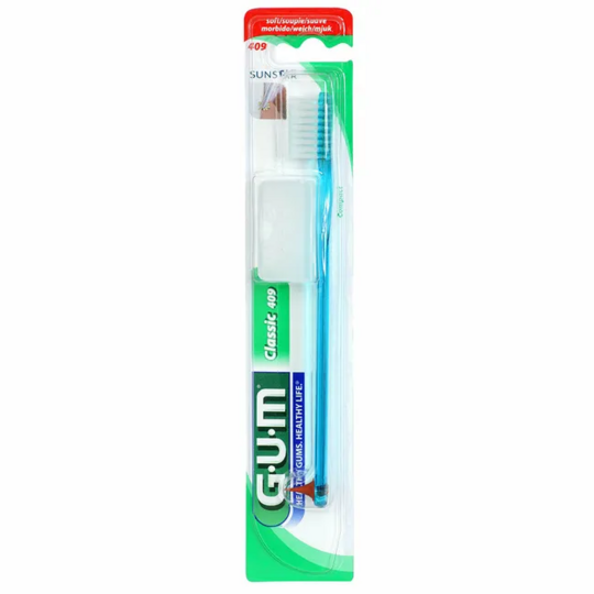 GUM 409 Brosse à Dents Souple Compacte Classic 1 unité