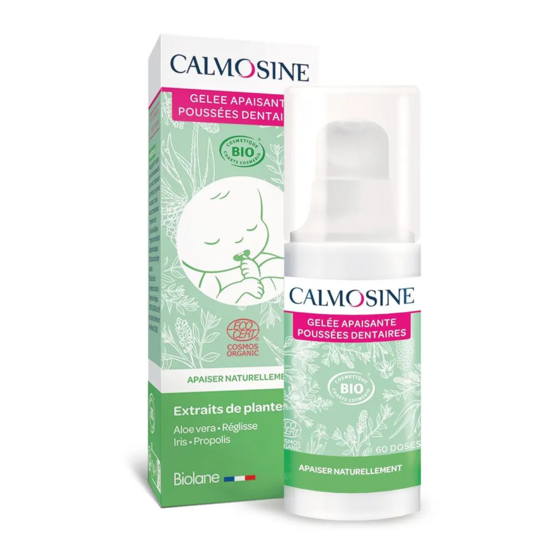 Calmosine Gelée Apaisante Poussées Dentaires 15 ml – Gel apaisant pour les gencives de bébé