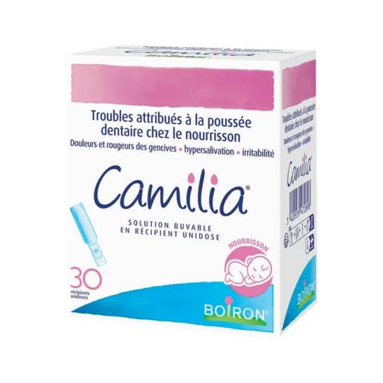 Boiron Camilia 30 unidoses – Médicament homéopathique pour poussées dentaires du nourrisson