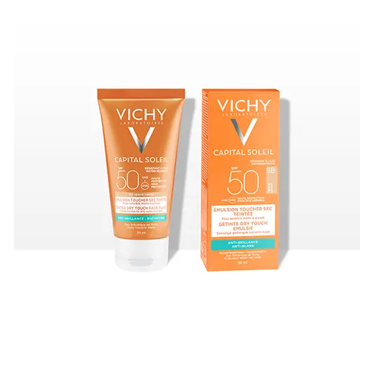 Vichy Capital Soleil BB Emulsion Toucher Sec Teintée SPF50+ 50ml